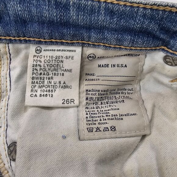 Adriano Goldschmied Women's Blue Denim The Stilt Cigarette Leg Jeans Size 26 - Picture 10 of 15